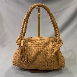 Desmo Woven Leather Shoulder Bag – Made in Italy
